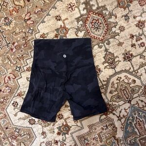 Black Camouflage lululemon align Shorts